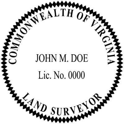 Virginia Surveyor Stamp