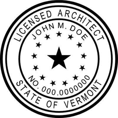 Vermont Architect Stamp