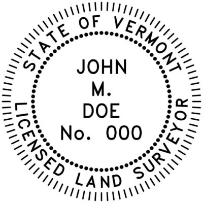 Vermont Surveyor Stamp