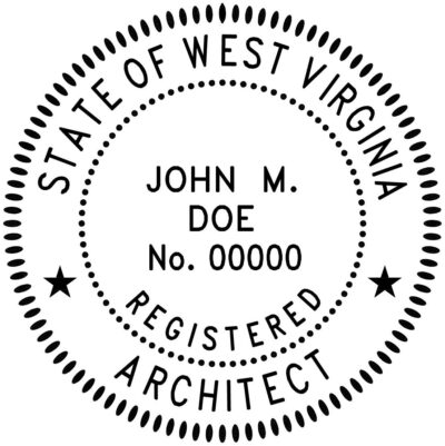 West Virginia Architect Stamp