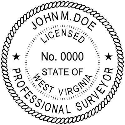 West Virginia Surveyor Stamp