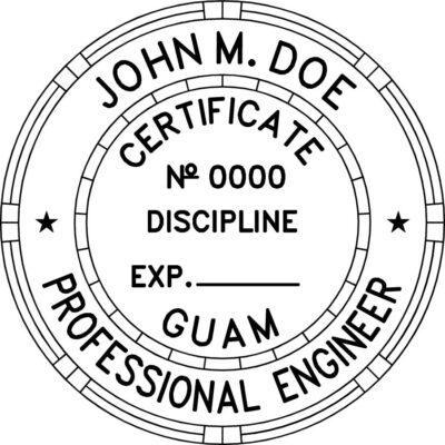 Guam Professional Engineer Stamp