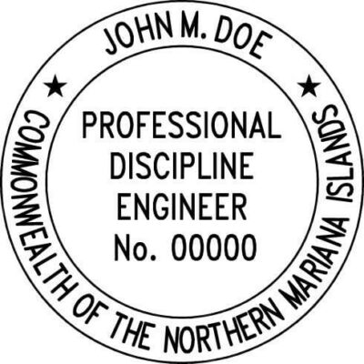 Northern Mariana Islands Professional Engineer Stamp