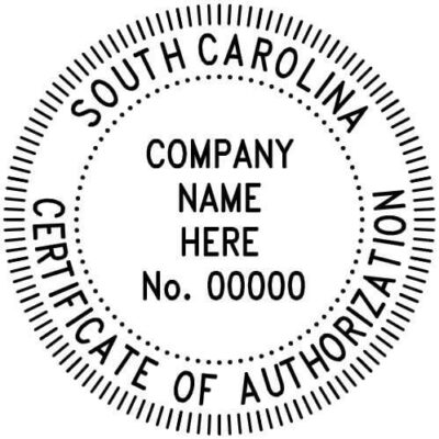 Certificate of Authorization- South Carolina