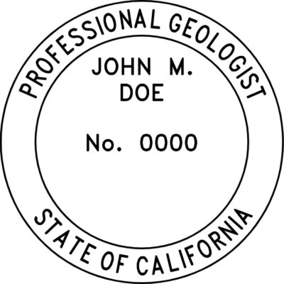 California Geologist Stamp