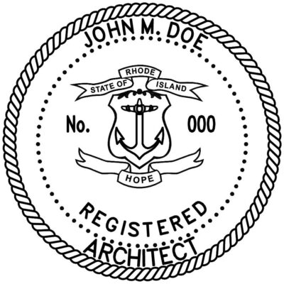 Rhode Island Architect Stamp