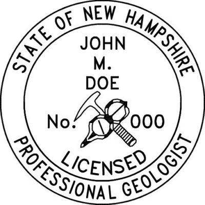 New Hampshire Geologist Stamp