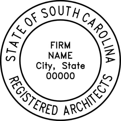 South Carolina Architect Firm Stamp
