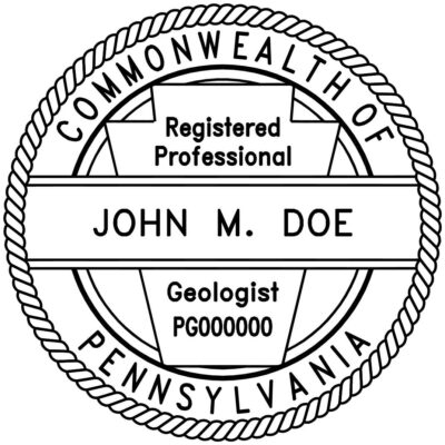 Pennsylvania Geologist Stamp