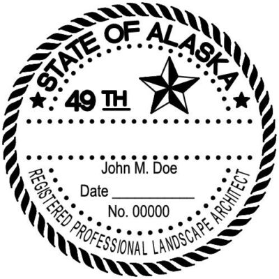 Alaska Landscape Architect Stamp