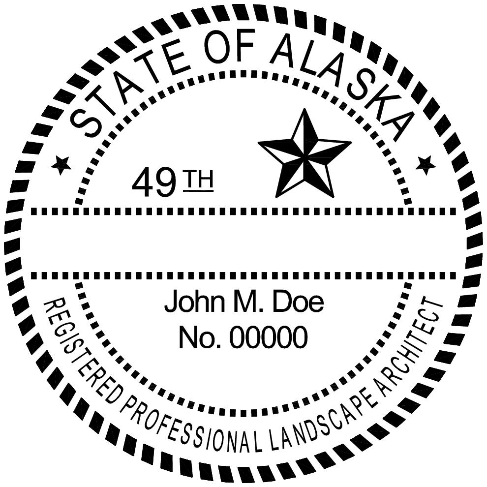 Alaska Landscape Architect Stamp - Image 3