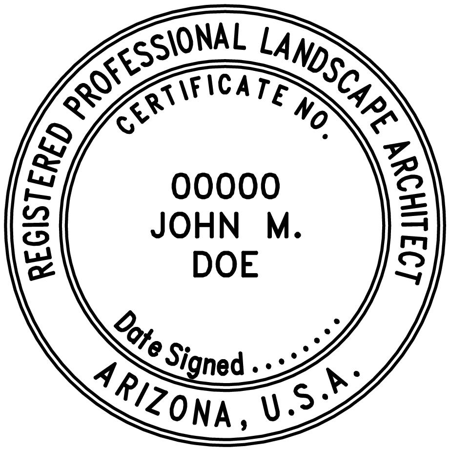 Arizona Landscape Architect Stamp