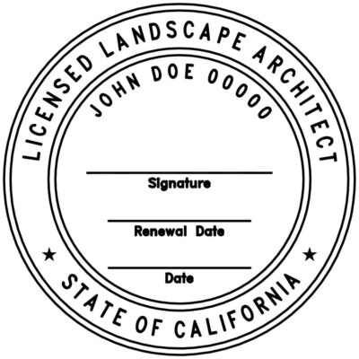 California Landscape Architect Stamp