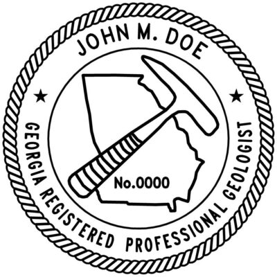 Georgia Geologist Stamp