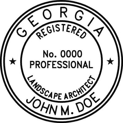 Georgia Landscape Architect Stamp