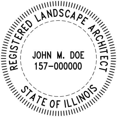 Illinois Landscape Architect Stamp