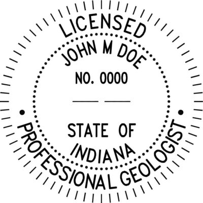Indiana Geologist Stamp