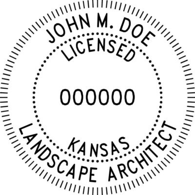 Kansas Landscape Architect Stamp