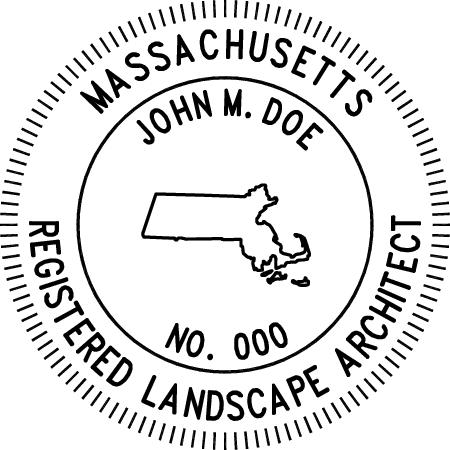 Massachusetts Landscape Architect Stamp