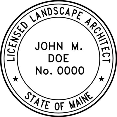 Maine Landscape Architect Stamp