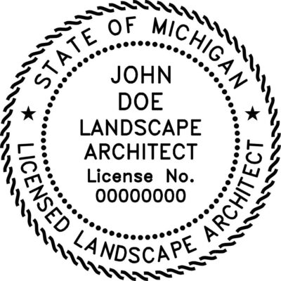 Michigan Landscape Architect Stamp