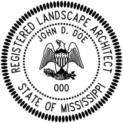 Mississippi Landscape Architect Stamp