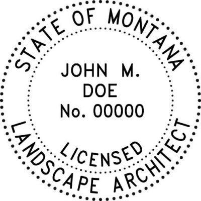 Montana Landscape Architect Stamp