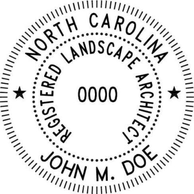 North Carolina Landscape Architect Stamp