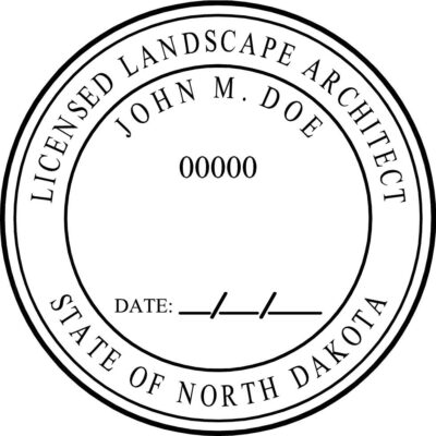 North Dakota Landscape Architect Stamp