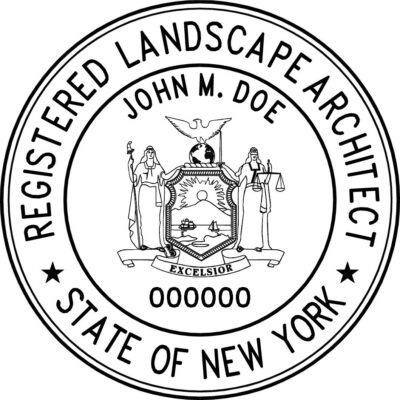New York Landscape Architect Stamp