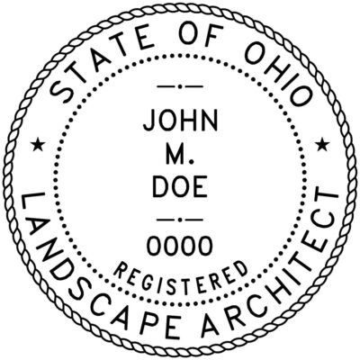 Ohio Landscape Architect Stamp