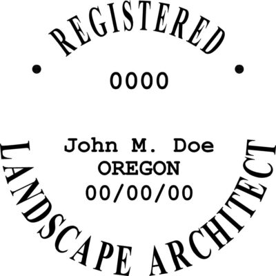 Oregon Landscape Architect Stamp