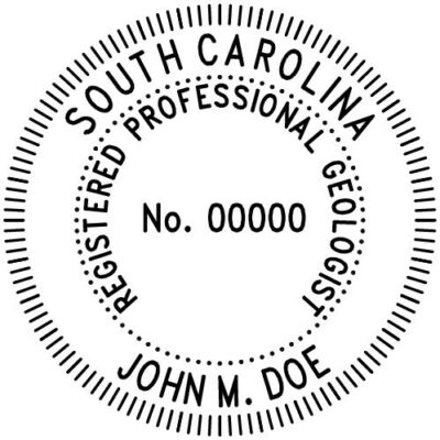 South Carolina Geologist Stamp