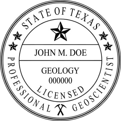 Texas Geologist Stamp