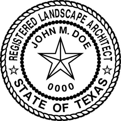 Texas Landscape Architect Stamp