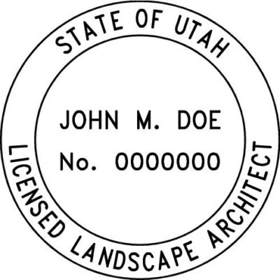 Utah Landscape Architect Stamp