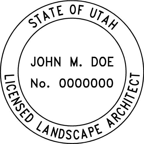 Utah Landscape Architect Stamp