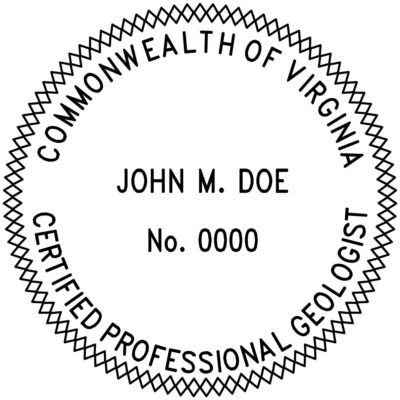 Virginia Geologist Stamp