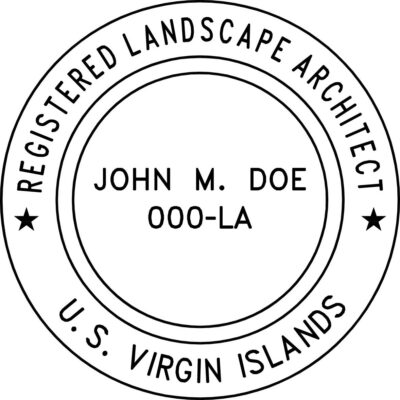 U.S. Virgin Islands Landscape Architect Stamp