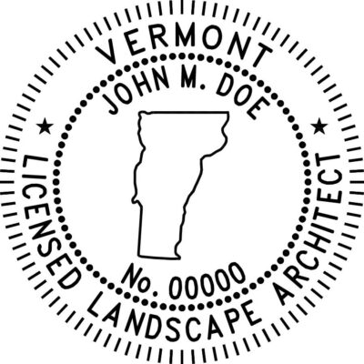 Vermont Landscape Architect Stamp