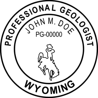 Wyoming Geologist Stamp