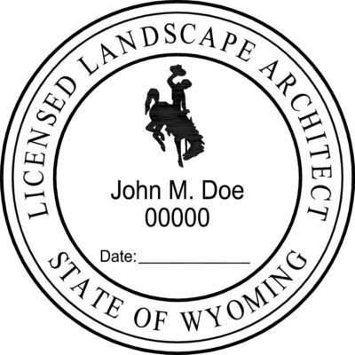Wyoming Landscape Architect Stamp