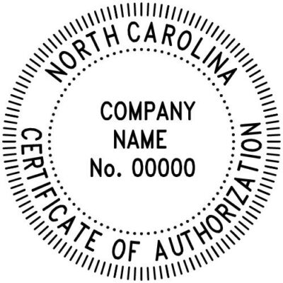 Certificate of Authorization- North Carolina