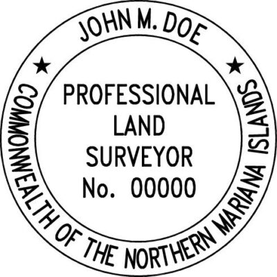 Northern Mariana Islands Professional Land Surveyor Stamp