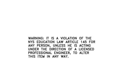 New York State Violation Stamp - Engineer