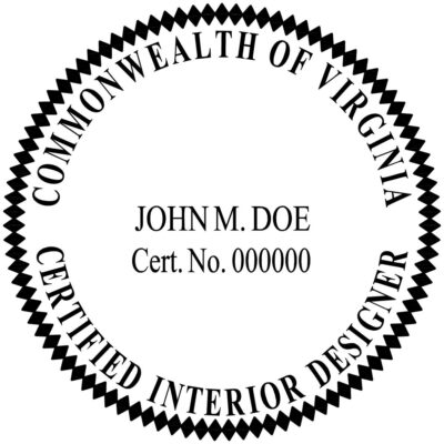 Virginia Interior Designer Stamp