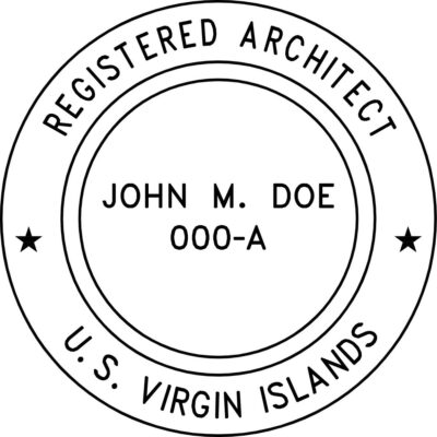 U.S. Virgin Islands Architect Stamp