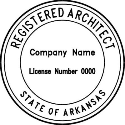 Certificate of Authorization Stamp- Arkansas Architect