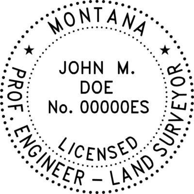 Montana Professional Engineer & Surveyor Stamp