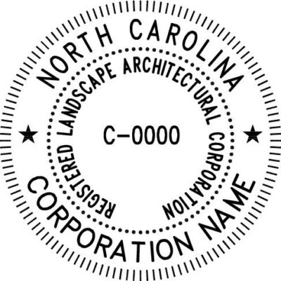North Carolina Landscape Architectural Corporation Stamp